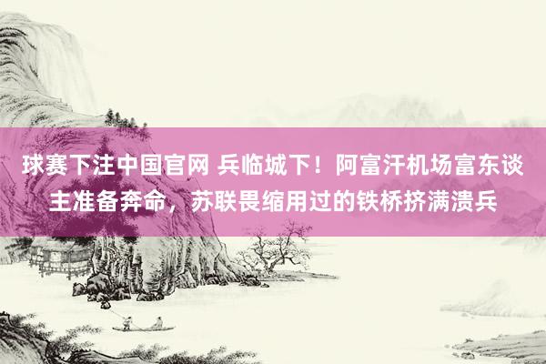球赛下注中国官网 兵临城下！阿富汗机场富东谈主准备奔命，苏联畏缩用过的铁桥挤满溃兵